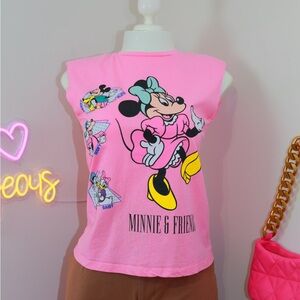 Disney Minnie Mouse Pink Top Size S